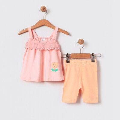 Baby Girl Suspender Set Tuffy 6-18M Tuffy 1099-TFA-5638 Light Pink