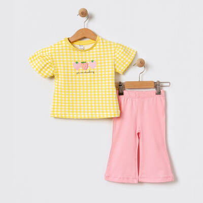 Baby Girl Two Piece Set 6-18M Tuffy 1099-TFA-5631 Light Yellow