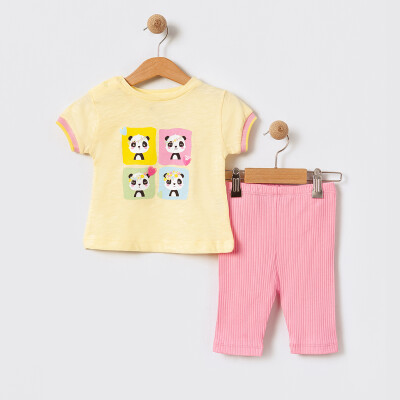 Baby Girl Two Piece Set 6-18M Tuffy 1099-TFA-5632 Light Yellow