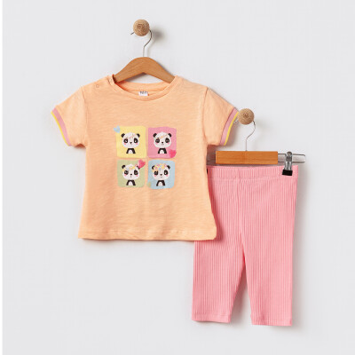 Baby Girl Two Piece Set 6-18M Tuffy 1099-TFA-5632 pinkish orange