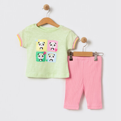 Baby Girl Two Piece Set 6-18M Tuffy 1099-TFA-5632 Light green2