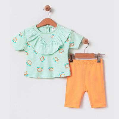 Baby Girl Two Piece Set 6-18M Tuffy 1099-TFA-5636 Light green2