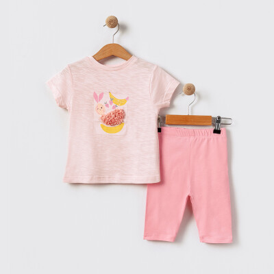 Baby Girl Two Piece Set Tuffy 6-18M Tuffy 1099-TFA-5637 Light Pink