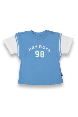 Wholesale Baby Boys Printed T-shirt 6-18M Tuffy 1099-8024 - 1
