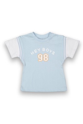 Wholesale Baby Boys Printed T-shirt 6-18M Tuffy 1099-8024 - 3