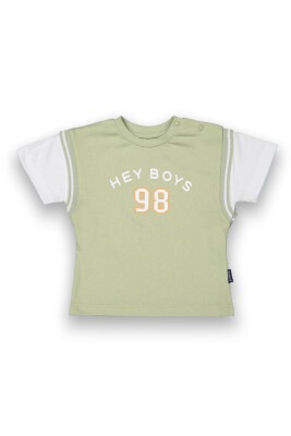 Wholesale Baby Boys Printed T-shirt 6-18M Tuffy 1099-8024 - 4