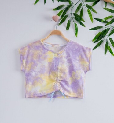 Batik Girl Tshirt 7-10Y Büşra Bebe 1016-221028 Batik purpple 