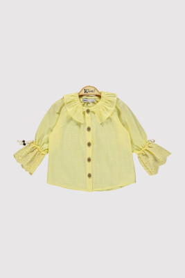 Bow Sleeve Shirt 10-13Y Kumru Bebe 1075-4236 Yellow