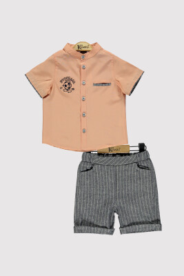 Boy Champion Embroidered Shirt Set 2-5Y Kumru Bebe 1075-4299 - Kumru Bebe