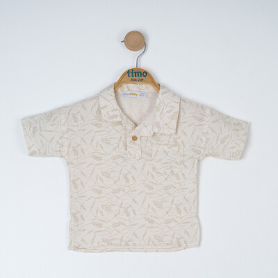 Boy Shirt 6-9Y Timo 1018-TE5DÜ012257381 Stone