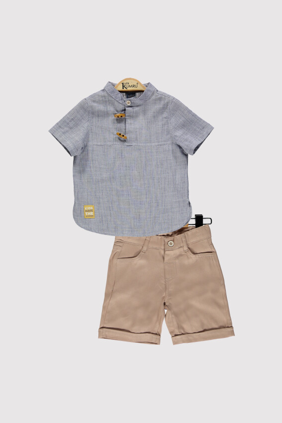 Boy Striped Buttoned Suit 2-5Y Kumru Bebe 1075-4391 - 4