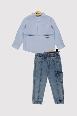 Boy Striped Denim Set 2-5Y Kumru Bebe 1075-4278 - Kumru Bebe (1)