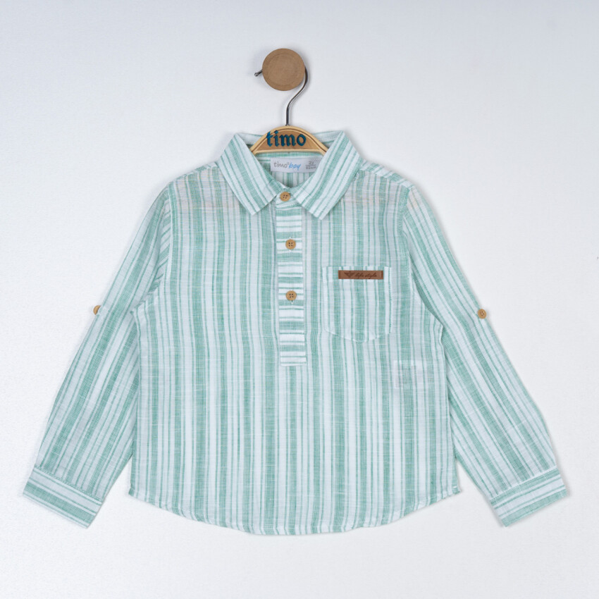 Boy Striped Shirt 6-9Y Timo 1018-TE5DÜ012257653 - 1