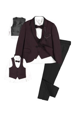 Boy Suit Set 11-14Y Messy 1037-5807 Бордовый 
