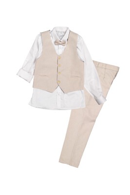 Boy Suit Set with 3 Button Vest 1-4Y Terry 1036-5509-1 - 1