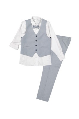 Boy Suit Set with 3 Button Vest 1-4Y Terry 1036-5509-1 - 2