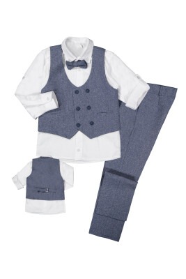 Boy Suit Set with Cationic Vest 5-8Y Terry 1036-5507-2 - 1