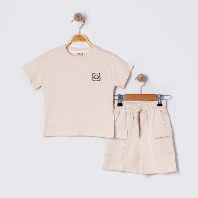 Boys Two Piece Set 2-5Y Tuffy 1099-TFB-5461 Beige