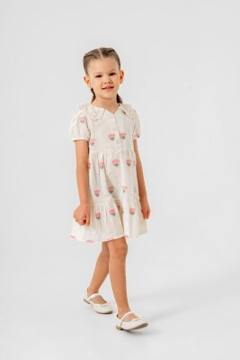 Collar Detail Dress 2-5Y Sani 1068-30060 - Sani