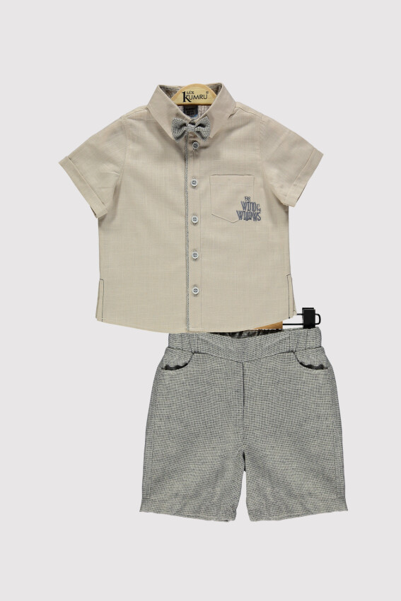 Embroidered Boy Shirt Set 6-18 M Kumru Bebe 1075-4318 - 4