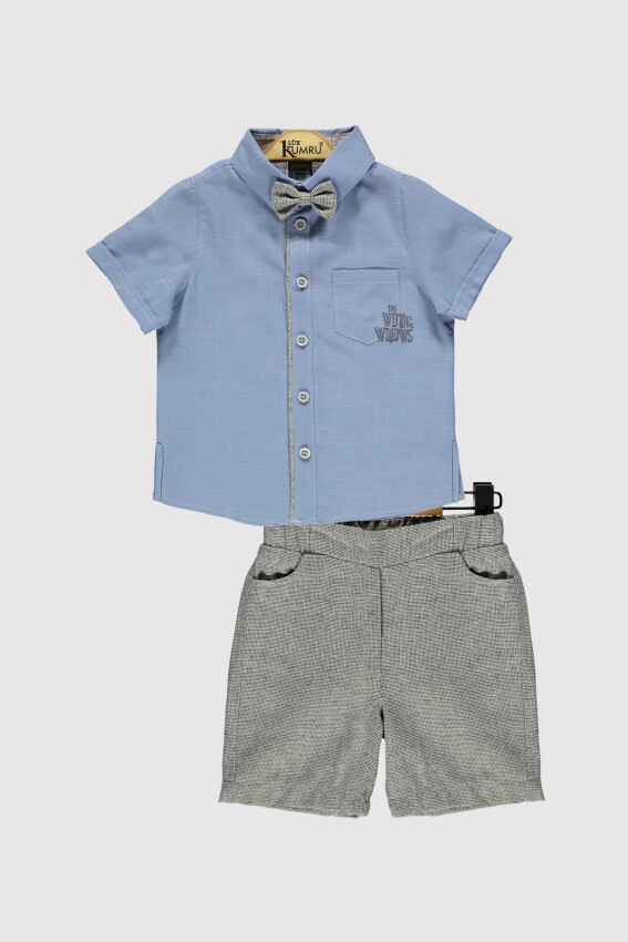 Embroidered Boy Shirt Set 6-18 M Kumru Bebe 1075-4318 - 6