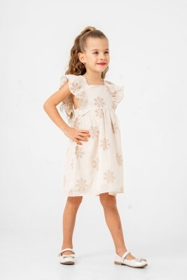 Fishnet Daisy Patterned Dress 2-5Y Sani 1068-30055 - Sani