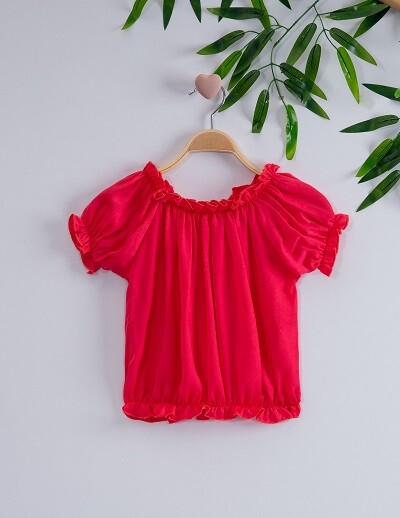 Girl Blouse 7-10Y Büşra Bebe 1016-221013 - 1