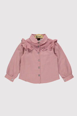 Girl Bow Shirt 10-13Y Kumru Bebe 1075-4239 Dusty Rose