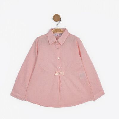 Girl Detailed Dress 2-5Y Timo 1018-TK5DÜ032258112 Salmon Color 