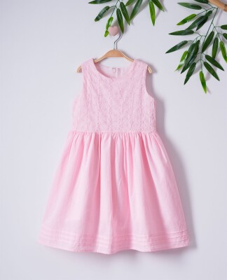 Girl Dress 2-6Y Büşra Bebe 1016-221033 Pink