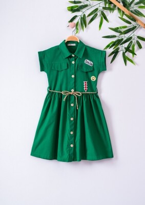 Girl Dress 7-10Y Büşra Bebe 1016-221017 Зелёный 