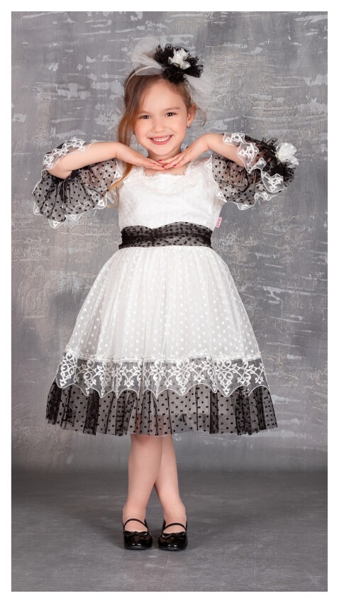 Girl Dress with Crown 6-12Y Tivido 1042-1953 - 1