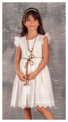 Girl Dress with Necklaced 6-12Y Tivido 1042-1743 - Tivido