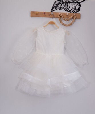 Girl Dress with Organza 4-7Y Eray Kids 1044-9258 - 1