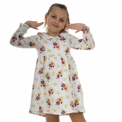 Girl Floral Dress 6-9Y Timo 1018-TK5DÜ042243833 - Timo (1)