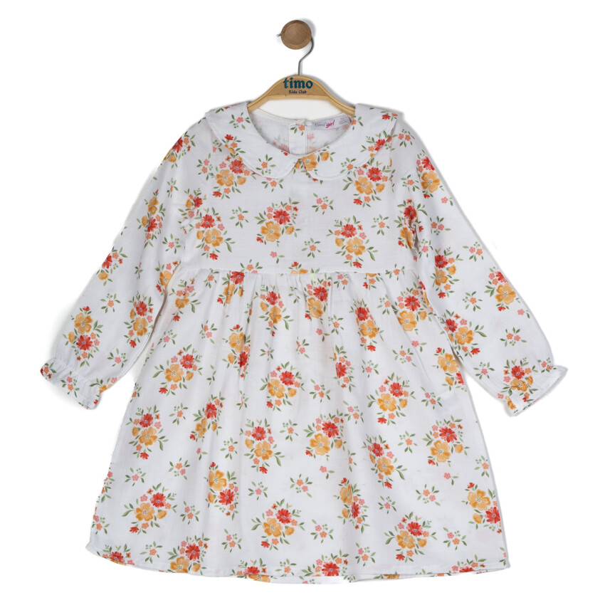 Girl Floral Dress 6-9Y Timo 1018-TK5DÜ042243833 - 3