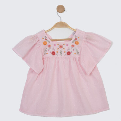 Girl Flounce Sleeve Blouse 2-5Y Timo 1018-TK5DÜ032256182 - Timo (1)