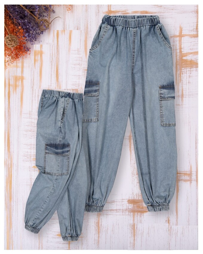 Girl Jean Pants 7-10Y Büşra Bebe 1016-211109 - 1