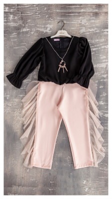 Girl Jumpsuit with Necklace 6-12Y Tivido 1042-1745 - 2
