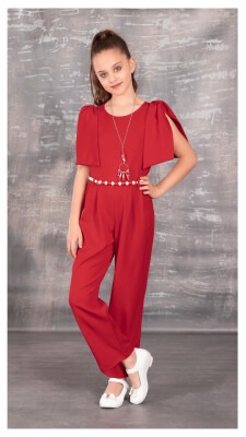 Girl Jumpsuit with Necklace 9-12Y Tivido 1042-1834 - 2