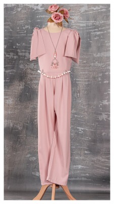 Girl Jumpsuit with Necklace 9-12Y Tivido 1042-1834 - 4