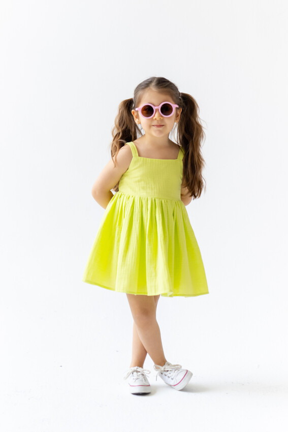 Girl Lemon Dress Dollcake Muslin Pixy Love 2070-PL24S7003474500-1 - 1