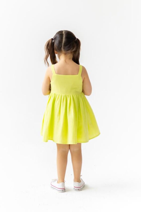 Girl Lemon Dress Dollcake Muslin Pixy Love 2070-PL24S7003474500-1 - 3