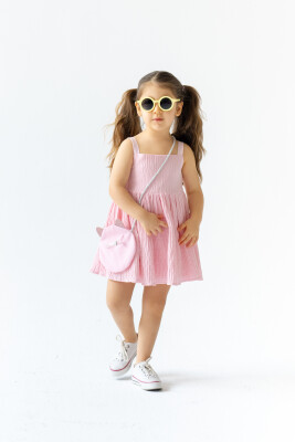 Girl Pink Dress Dollcake Muslin 2-5Y Pixy Love 2070-PL24S7003254500 - Pixy Love