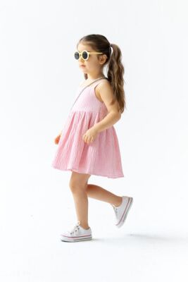 Girl Pink Dress Dollcake Muslin 6-9Y Pixy Love 2070-PL24S7003254500-1 - Pixy Love (1)