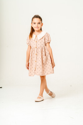 Girl Polka Dot Dress 2-5Y Sani 1068-30040 Beige