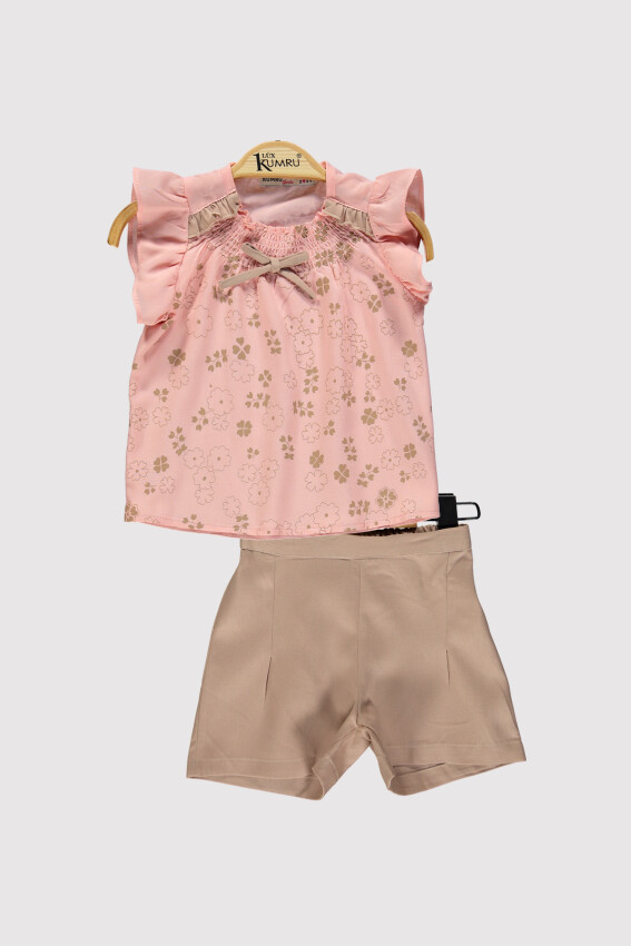 Girl Ruffle Collar Set 2-5Y Kumru Bebe 1075-4225 - 3