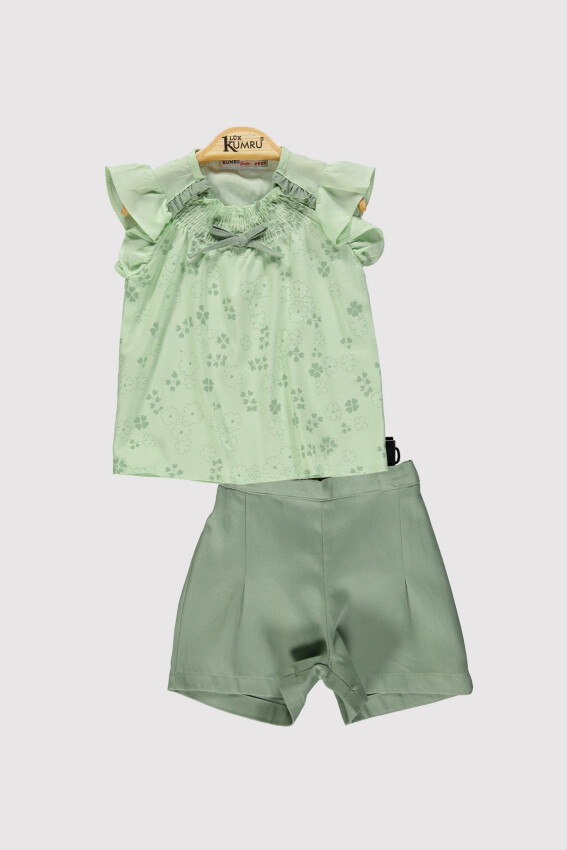 Girl Ruffle Collar Set 2-5Y Kumru Bebe 1075-4225 - 4