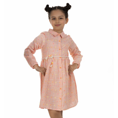 Girl Shirt Collar Dress 6-9Y Timo 1018-TK5DÜ042257573 - Timo