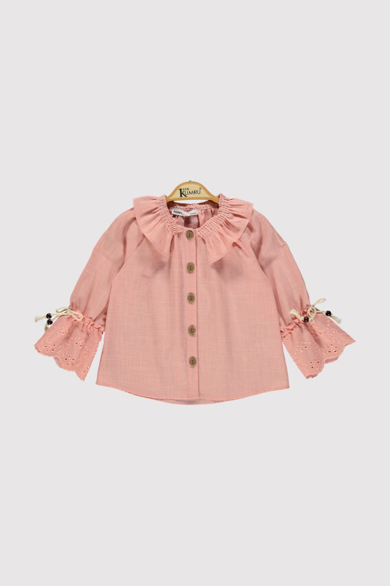 Girl Sleeve Bow Shirt 2-5Y Kumru Bebe 1075-4234 - 4